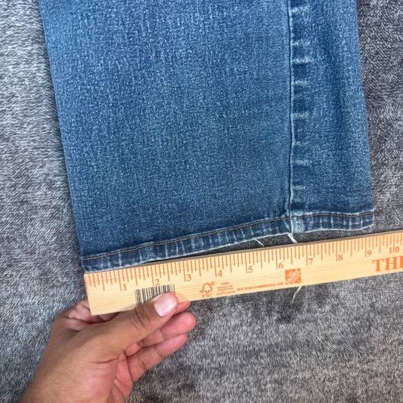 Y2K L.E.I. by Lee Bootcut Jeans Womens 18 1/2 Light Wash Raw Hem Flare Denim - Picture 11 of 11